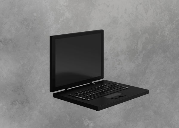 Notebook prop black with gray acrylic screen 3 sets per box