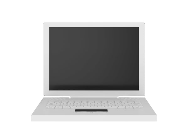 Notebook prop white with black acrylic screen 3 sets per box