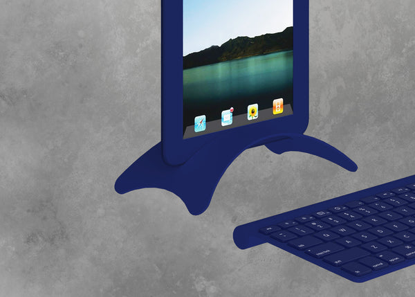 Blue Tablet prop with blue stand and keyboard, 3 sets per box