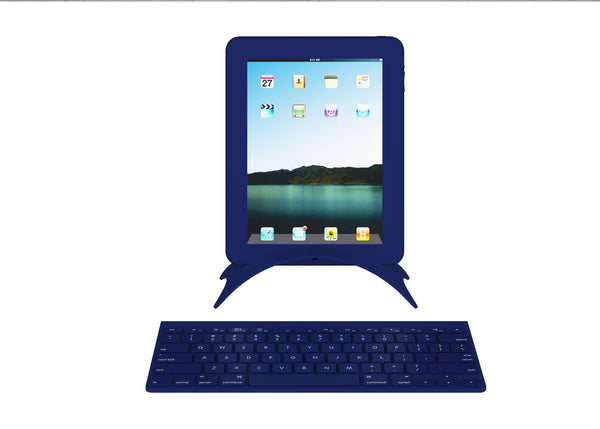Blue Tablet prop with blue stand and keyboard, 3 sets per box