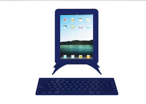 Blue Tablet prop with blue stand and keyboard, 3 sets per box