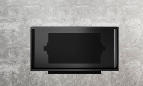 Turbo Elite 50 inch LCD TV prop with rounded sides in high gloss black