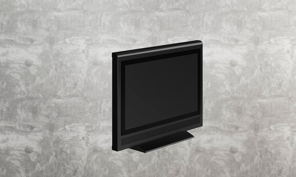 Turbo Elite 37 inch LCD TV prop with rounded top in high gloss black