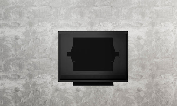 Turbo Elite 37 inch LCD TV prop with rounded top in high gloss black