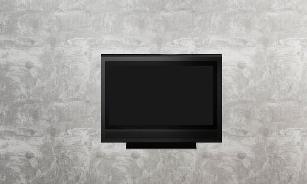 Turbo Elite 37 inch LCD TV prop with rounded top in high gloss black