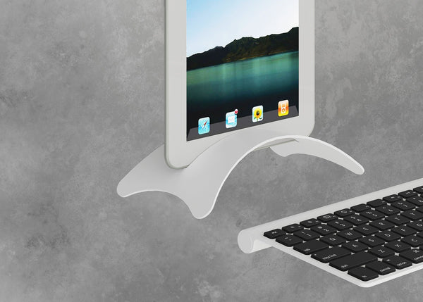 White tablet with white stand and keyboard 3 sets per box