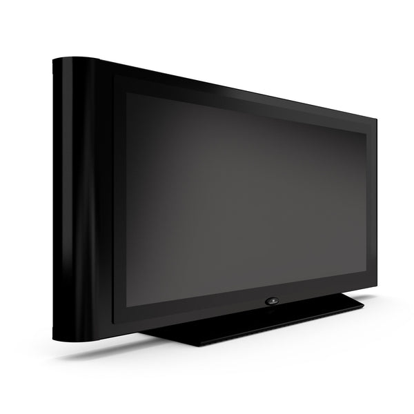 Turbo Elite 50 inch LCD TV prop with rounded sides in high gloss black