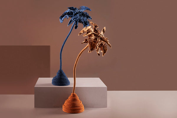 Brazilian flora through a sophisticated, modern lens; Snake Plant Medium Blue; COQ1-AZU