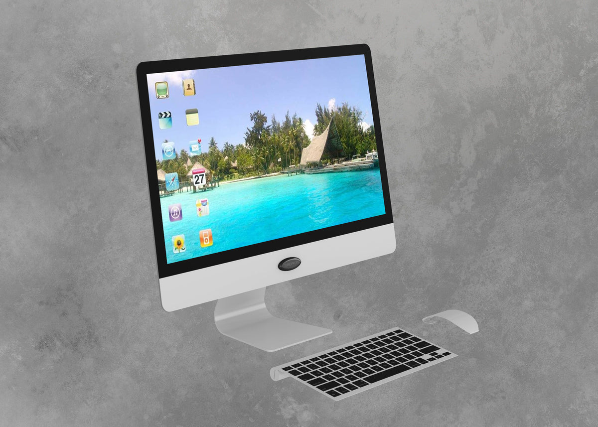 Computer Screen Prop 21 inch Slim Computer prop in White – Turboprops