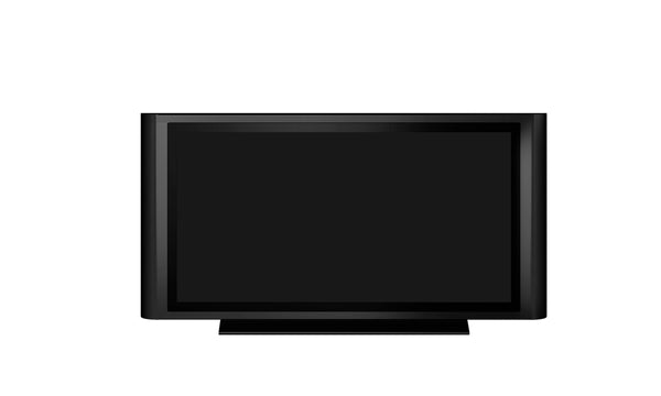 Turbo Elite 60 inch LCD TV prop with rounded sides in high gloss black