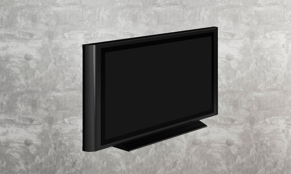 Turbo Elite 60 inch LCD TV prop with rounded sides in high gloss black