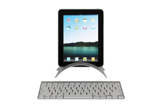 Black tablet prop with platinum stand and keyboard 3 sets per box