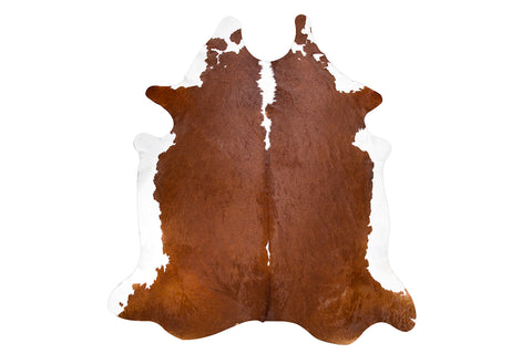 Chocolate Cream Natural Cowhide Floor Covering