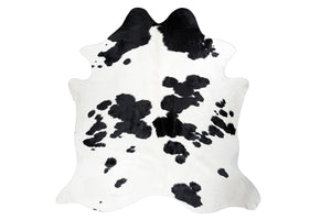 Ink Spots Natural Cowhide Floor Covering