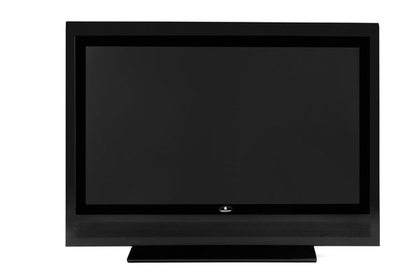 Turbo Elite 26 inch LCD TV prop with rounded top in high gloss black
