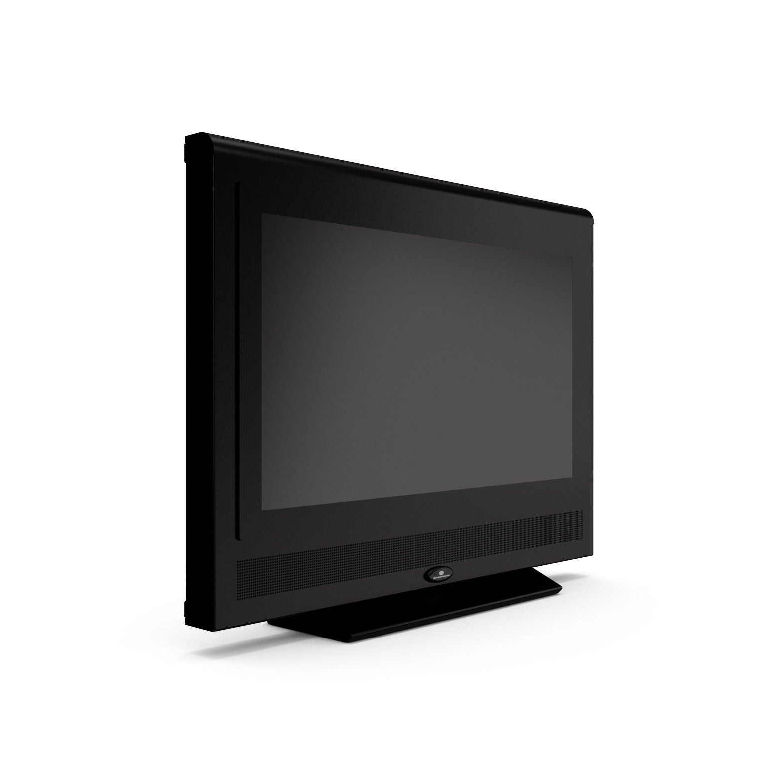 Turbo Elite 37 inch LCD TV prop with rounded top in high gloss black